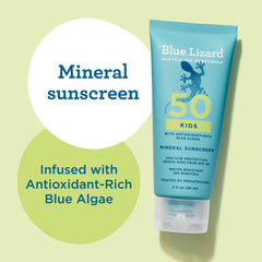 Blue Lizard Kids' Sunscreen Lotion - SPF 50 - 3 fl oz: Whole Body, Paraben-Free, Vegan, Contains Zinc Oxide
