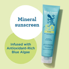 Blue Lizard Kids' Mineral-Based Sunscreen Lotion - SPF 50 - 5 fl oz: Whole Body, No Fragrance Added, Paraben-Free, Vegan